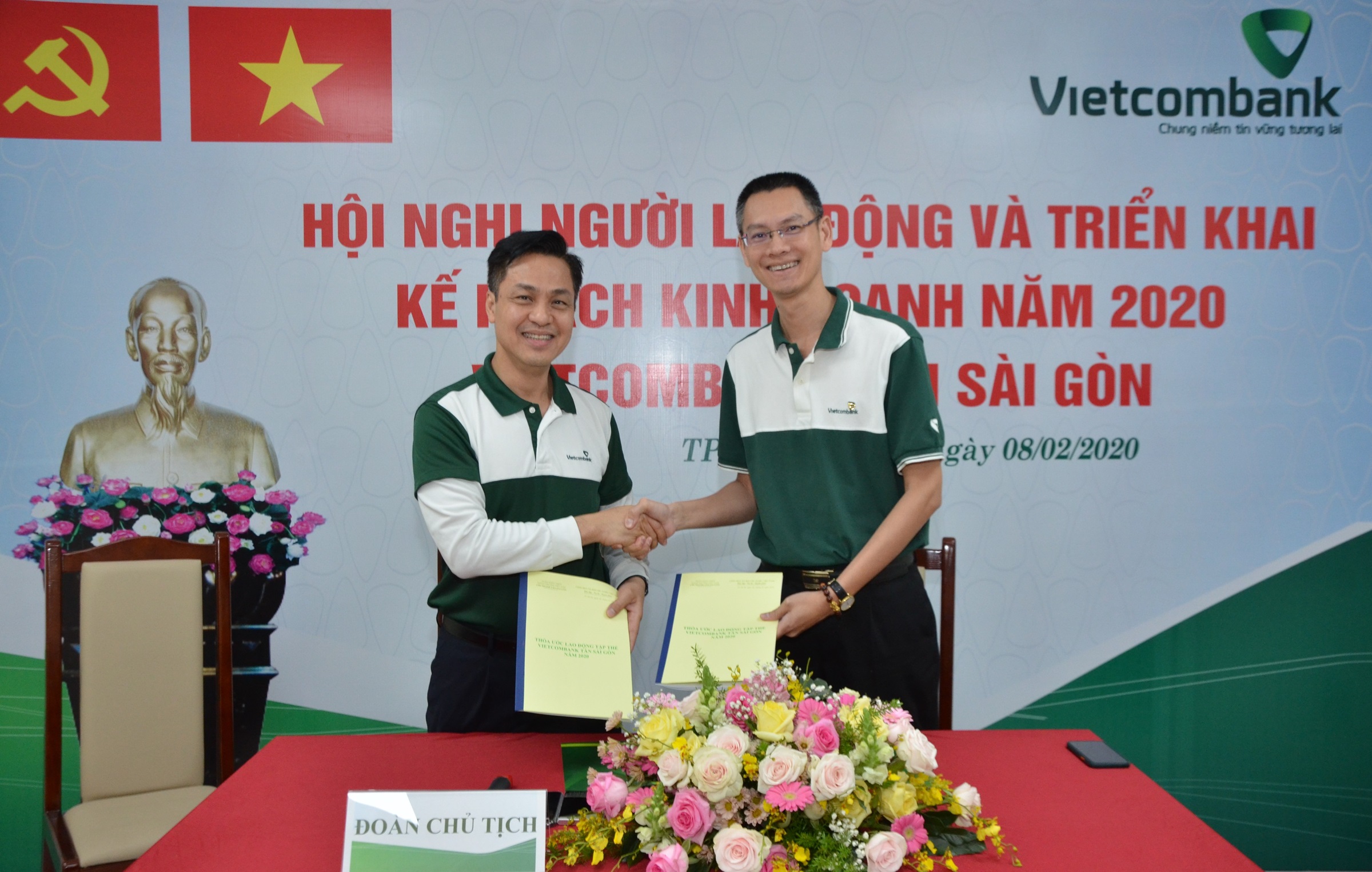Vietcombank Tân Sài Gòn tổ chức thành công Hội nghị Người lao động và triển khai nhiệm vụ kinh doanh năm 2020
