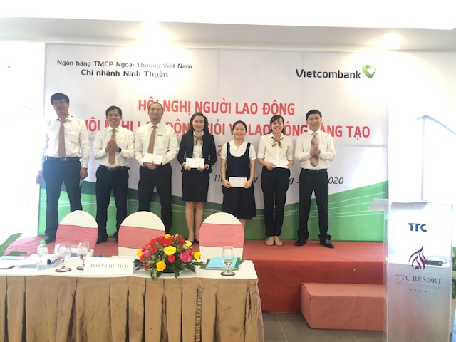 Vietcombank Ninh Thuận tổ chức Hội nghị Người lao động và Hội nghị lao động giỏi, lao động sáng tạo năm 2020 