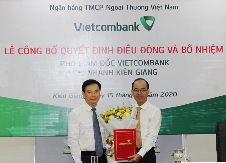 Lễ công bố quyết định điều động và bổ nhiệm Phó Giám đốc Vietcombank Kiên Giang