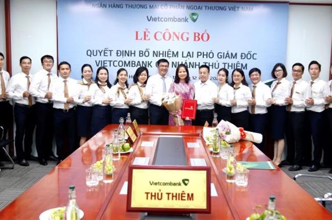 Vietcombank công bố quyết định bổ nhiệm lại Phó Giám đốc chi nhánh Thủ Thiêm