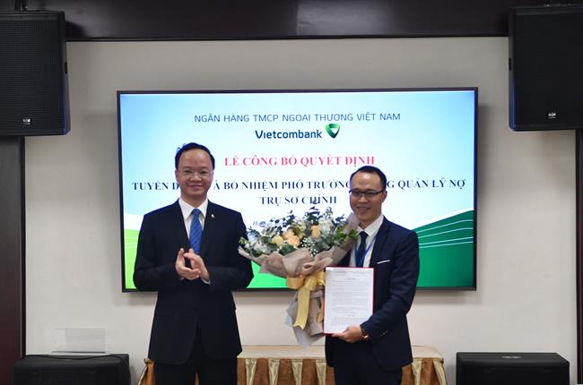 Lễ công bố quyết định về tuyển dụng và bổ nhiệm nhân sự thuộc Trụ sở chính Vietcombank