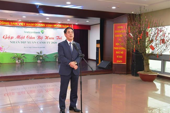Ban Lãnh đạo Vietcombank gặp mặt các cán bộ cán bộ hưu trí nhân dịp Xuân Canh Tý 2020. 