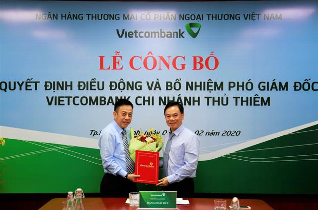 Vietcombank Thủ Thiêm tổ chức lễ công bố Quyết định bổ nhiệm Phó Giám đốc