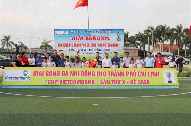 Vietcombank Chí Linh đồng hành cùng giải bóng đá nhi đồng U10 thành phố Chí Linh