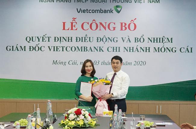 Lễ công bố quyết định điều động và bổ nhiệm Giám đốc Vietcombank Móng Cái