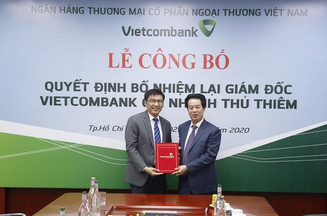 Vietcombank công bố quyết định bổ nhiệm lại Giám đốc Chi nhánh Thủ Thiêm