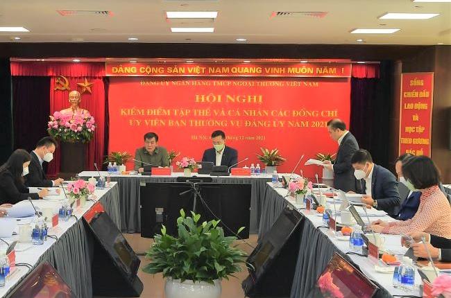 Đảng ủy Vietcombank tổ chức Hội nghị kiểm điểm tập thể và cá nhân Ban thường vụ năm 2021