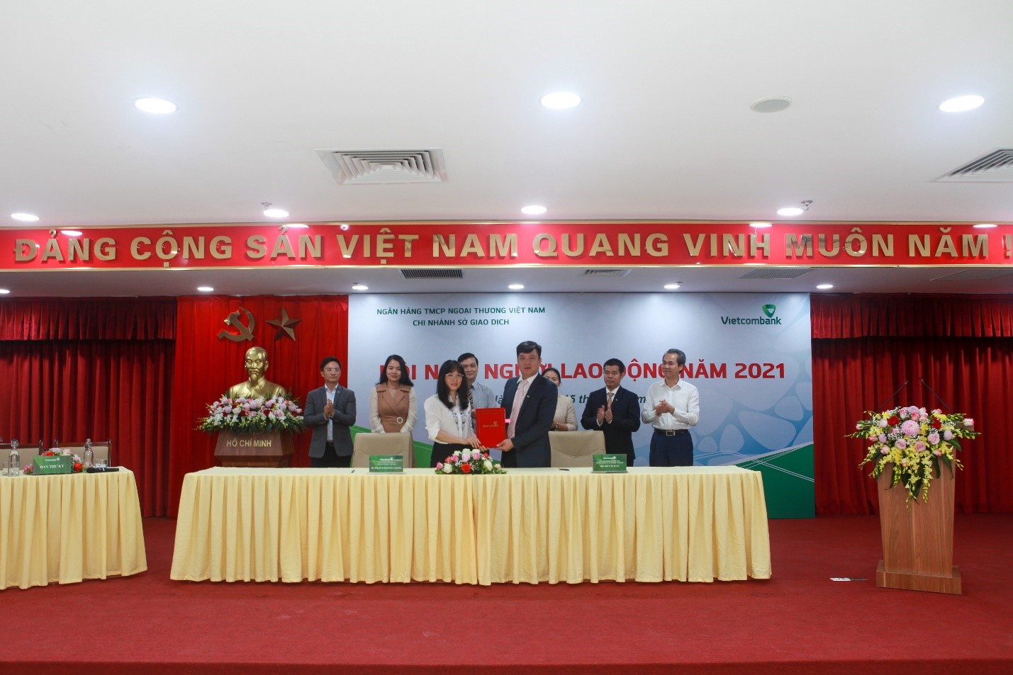 Vietcombank Sở giao dịch tổ chức Hội nghị Người lao động năm 2021