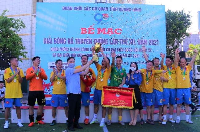 Vietcombank Hạ Long vô địch giải bóng đá truyền thống Đoàn Khối các cơ quan tỉnh Quảng Ninh lần thứ XII năm 2021