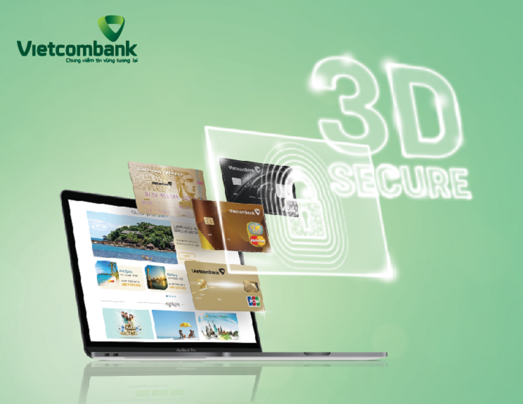 Vietcombank thông báo: từ ngày 01/02/2021 chỉ cấp phép các giao dịch thanh toán thẻ trực tuyến tại đơn vị 3D Secure khi khách hàng đã đăng ký phương thức nhận OTP