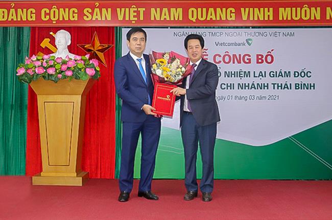 Vietcombank công bố quyết định bổ nhiệm lại Giám đốc chi nhánh Thái Bình