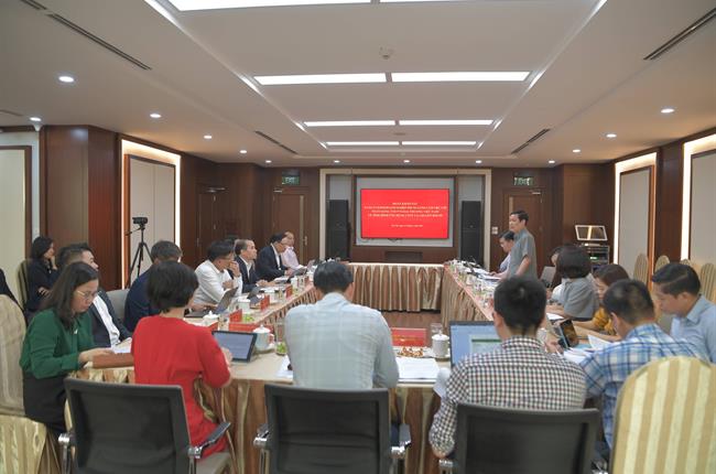 Đoàn khảo sát của Đảng ủy Khối DNTW làm việc với Vietcombank về việc khảo sát xây dựng Đề án, Nghị quyết chuyên đề của Đảng ủy Khối