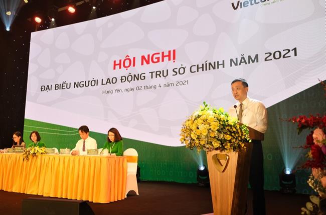 Hội nghị đại biểu người lao động Vietcombank Trụ sở chính năm 2021 thành công tốt đẹp