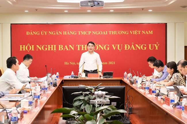 Hội nghị Ban Thường vụ Đảng ủy Vietcombank phiên họp tháng 3/2021