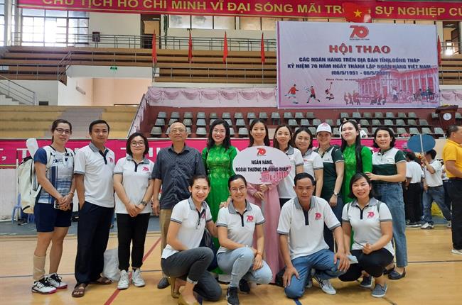 Vietcombank Đồng Tháp tham gia hội thao ngành Ngân hàng 