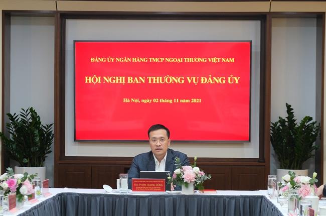 Hội nghị Ban Thường vụ Đảng ủy Vietcombank phiên họp tháng 11/2021