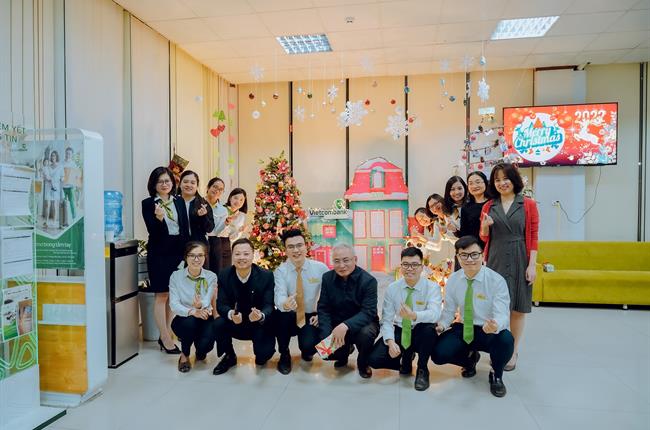 Công đoàn cơ sở Vietcombank Bắc Ninh tổ chức cuộc thi trang trí đón Giáng sinh và năm mới 2022