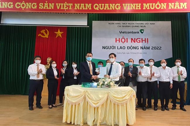 Vietcombank Quảng Ngãi tổ chức Hội nghị Người lao động năm 2022