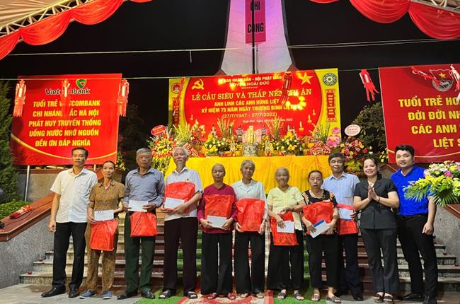 Vietcombank Bắc Hà Nội với các hoạt động kỷ niệm 75 năm Ngày thương binh liệt sĩ