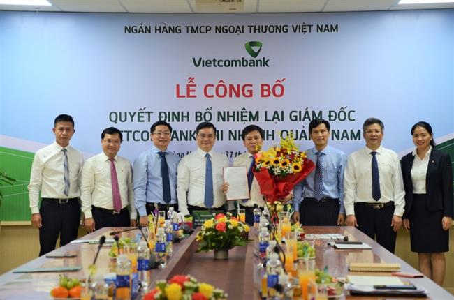 Vietcombank bổ nhiệm lại Giám đốc Chi nhánh Quảng Nam