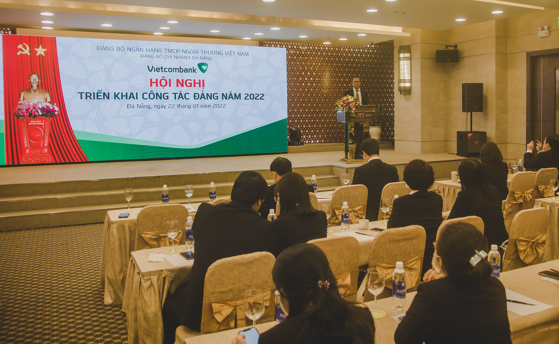 Vietcombank Đà Nẵng tổ chức hội nghị tổng kết công tác Đảng, hoạt động kinh doanh năm 2021 và triển khai nhiệm vụ năm 2022
