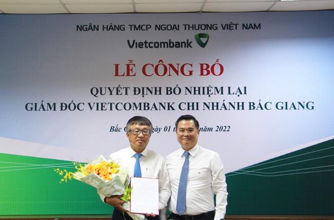 Vietcombank công bố quyết định bổ nhiệm lại Giám đốc chi nhánh Bắc Giang