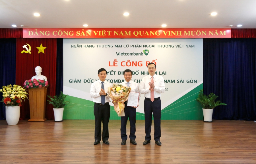 Vietcombank công bố quyết định bổ nhiệm lại Giám đốc Chi nhánh Nam Sài Gòn