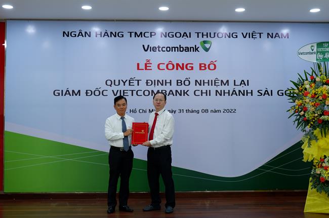 Vietcombank bổ nhiệm lại Giám đốc Chi nhánh Sài Gòn