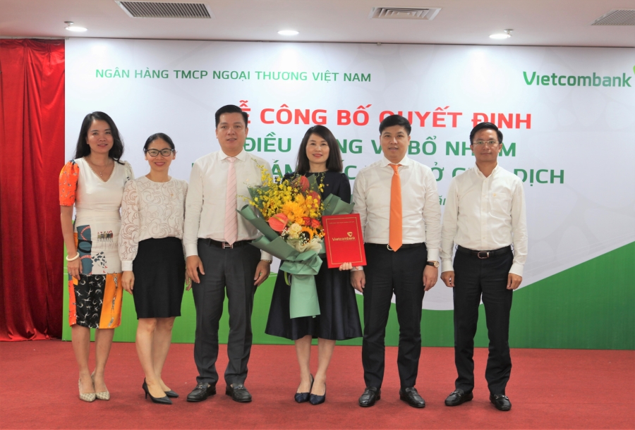 Lễ công bố quyết định bổ nhiệm Phó Giám đốc Vietcombank Sở giao dịch