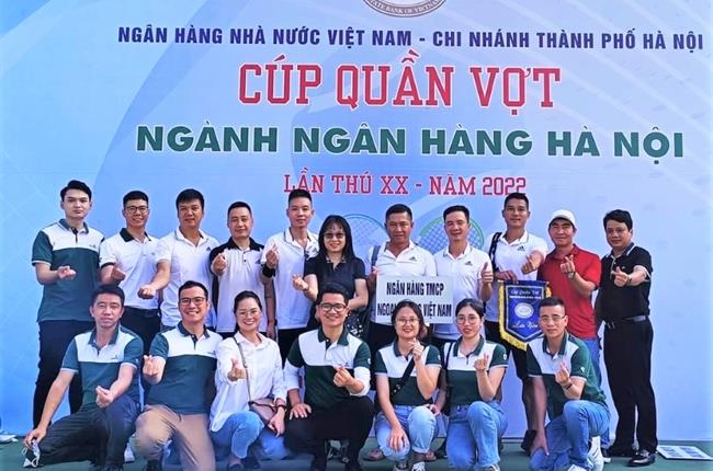 Vietcombank tham gia tranh cúp quần vợt ngành ngân hàng Hà Nội lần thứ XX năm 2022 