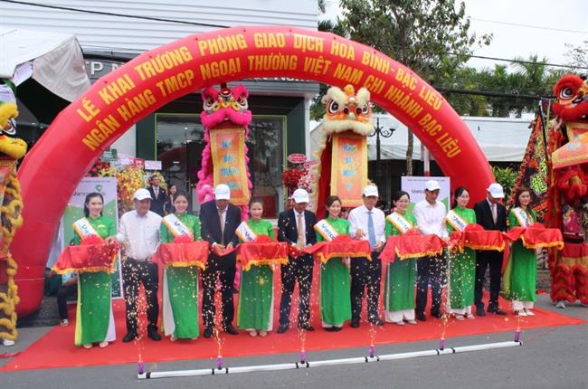 Vietcombank Bạc Liêu khai trương hoạt động Phòng giao dịch Hòa Bình - Bạc Liêu