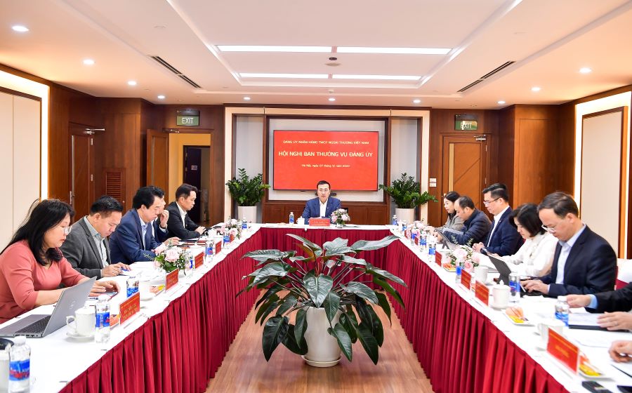 Hội nghị Ban Thường vụ Đảng ủy Vietcombank phiên họp tháng 12/2022