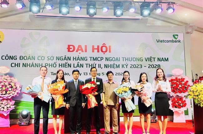 Vietcombank Phố Hiến tổ chức Đại hội Công đoàn cơ sở lần thứ II, nhiệm kỳ 2023 - 2028