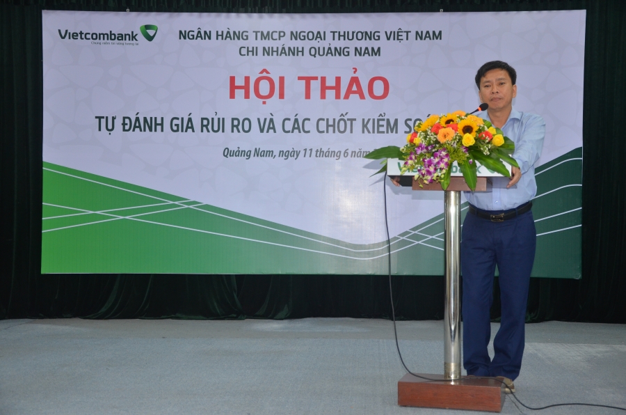 Vietcombank Quảng Nam tổ chức hội thảo tự đánh giá rủi ro và các chốt kiểm soát năm 2023