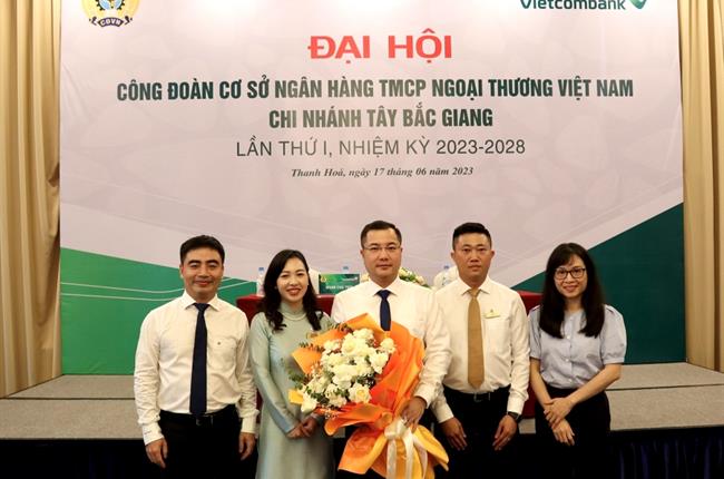 Vietcombank Tây Bắc Giang tổ chức thành công Đại hội đại biểu công đoàn cơ sở lần thứ I, nhiệm kỳ 2023 - 2028
