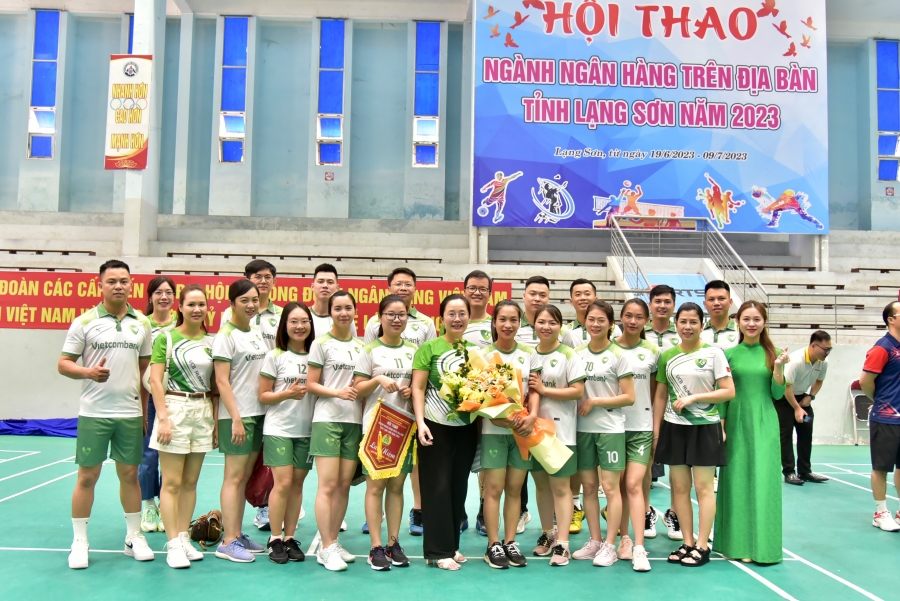 Vietcombank Lạng Sơn tham gia hội thao ngành ngân hàng tỉnh Lạng Sơn năm 2023