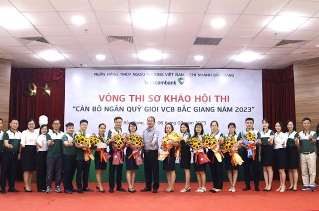 Vietcombank Bắc Giang tổ chức vòng sơ khảo hội thi cán bộ ngân quỹ giỏi năm 2023