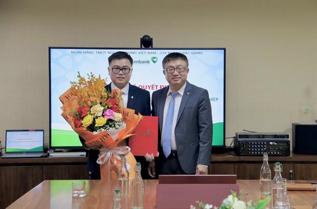 Vietcombank Bắc Giang công bố quyết định bổ nhiệm Phó Giám đốc Chi nhánh