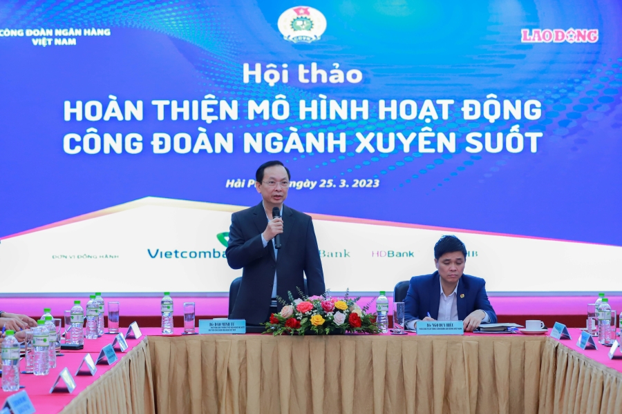 Vietcombank đồng hành cùng hội thảo “Hoàn thiện mô hình hoạt động công đoàn ngành xuyên suốt”, hướng tới kỉ niệm 30 năm thành lập Công đoàn Ngân hàng Việt Nam