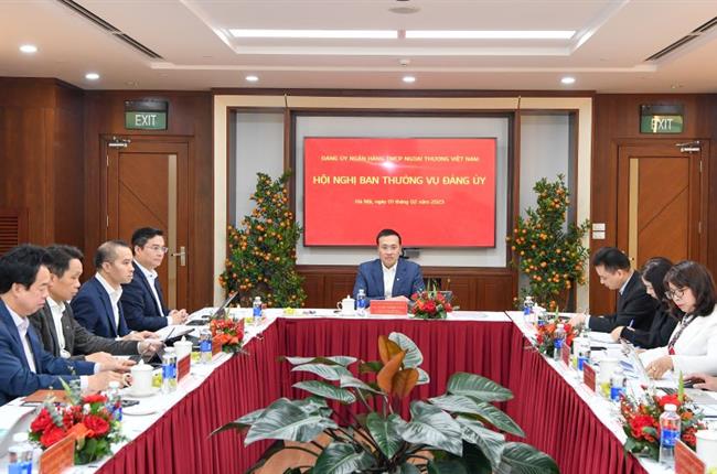 Hội nghị Ban thường vụ Đảng ủy Vietcombank phiên họp tháng 02/2023