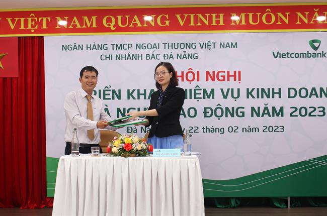 Vietcombank Bắc Đà Nẵng tổ chức hội nghị người lao động và triển khai nhiệm vụ kinh doanh năm 2023