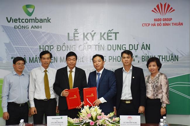 Vietcombank Đông Anh và Công ty CP Hà Đô Bình Thuận ký kết Hợp đồng tín dụng Dự án Điện mặt trời Hồng Phong 4