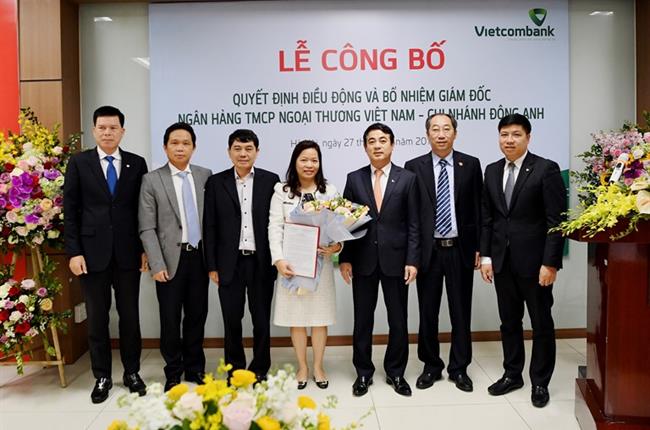 Lễ công bố quyết định điều động và bổ nhiệm Giám đốc chi nhánh Vietcombank Đông Anh