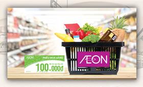 Nhận ngay voucher 100K khi mua hàng tại siêu thị AEON cùng thẻ quốc tế Vietcombank