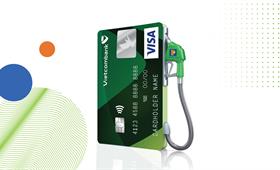 “Chạm thẻ mua xăng, tặng 100k tiền hoàn” với thẻ Vietcombank Visa tại cửa hàng xăng dầu Petrolimex