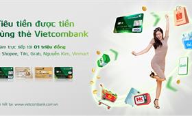 Tiêu tiền được tiền cùng thẻ Vietcombank